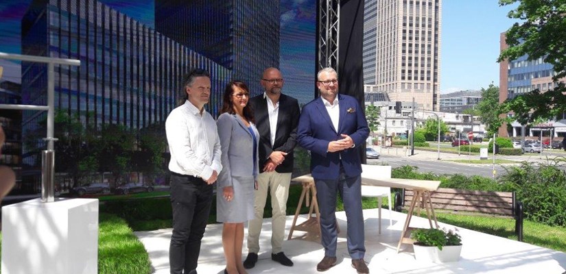 Cornerstone ceremony, Skanska Property Poland Cornerstone ceremony, Skanska Property Poland