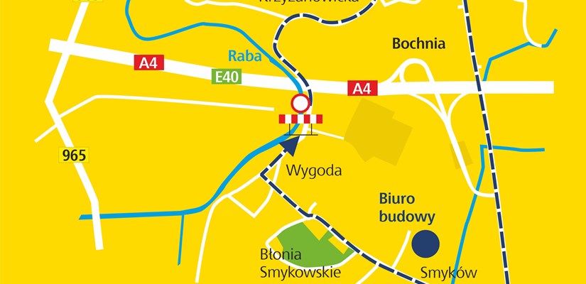 mapa objazdu Bochnia mapa objazdu Bochnia