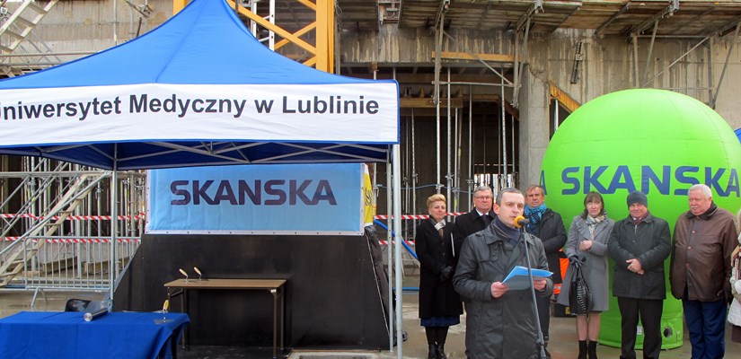 Zintegrowane Interdyscyplinarne Centrum Symulacji Medycznej UM – wmurowanie kamienia węgielnego Zintegrowane Interdyscyplinarne Centrum Symulacji Medycznej UM – wmurowanie kamienia węgielnego